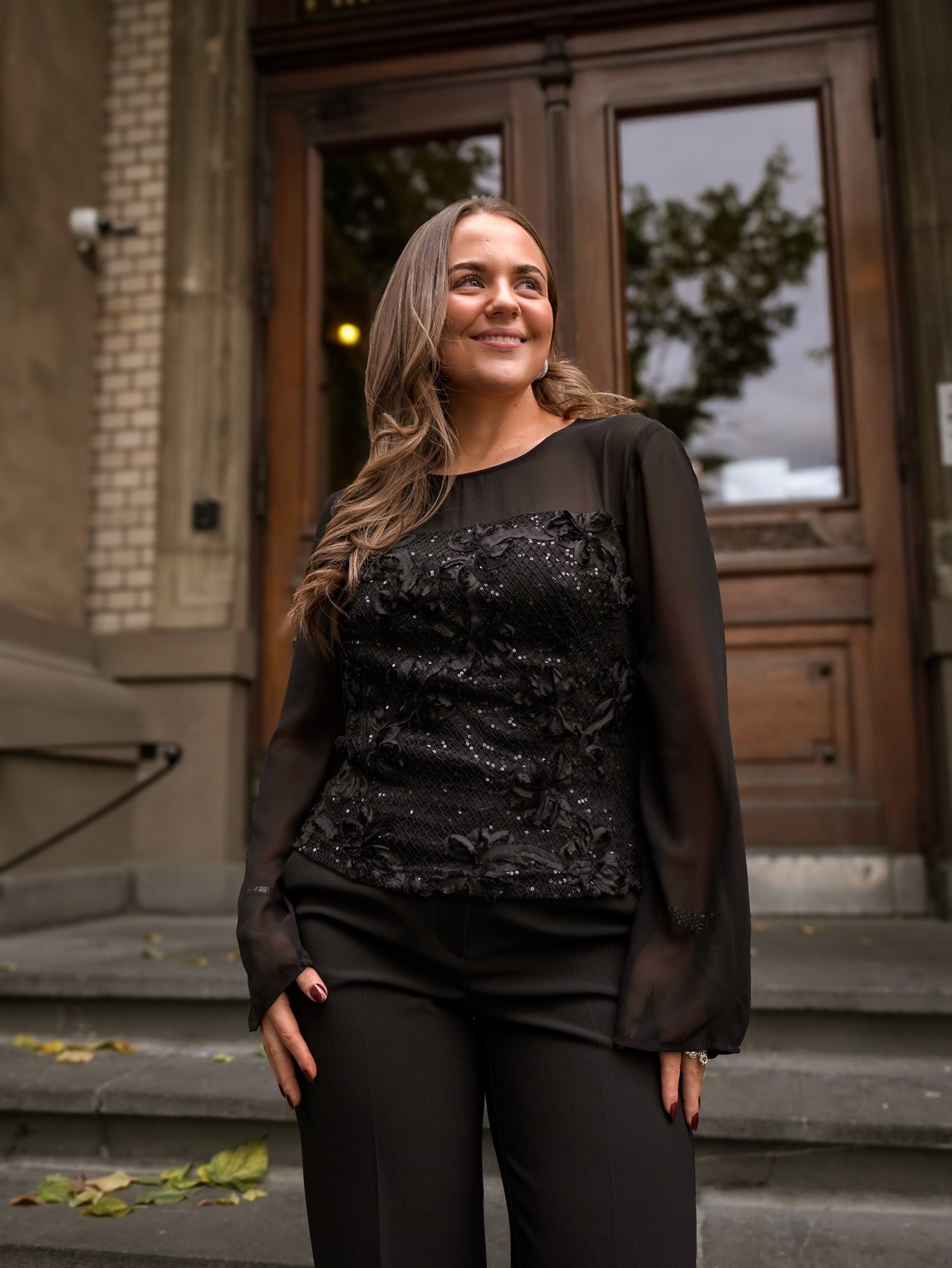 YASMAURELLE Top - Black